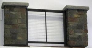 Rails with concrete columns