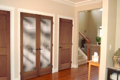 Cherry cast deer doors